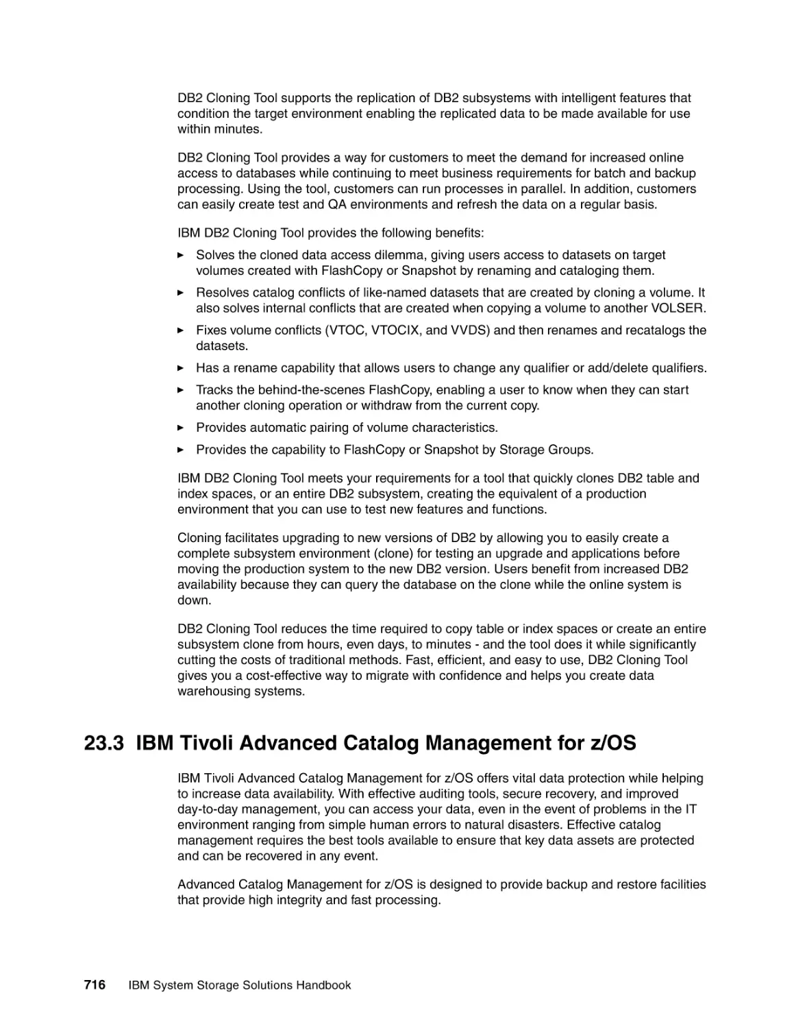 23.3 IBM Tivoli Advanced Catalog Management for z/OS