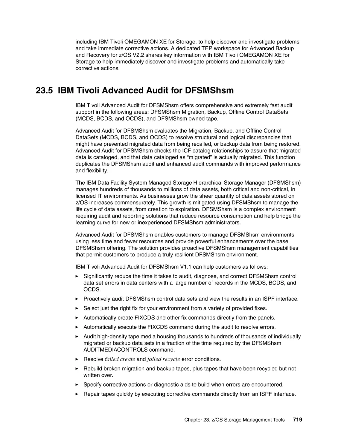 23.5 IBM Tivoli Advanced Audit for DFSMShsm