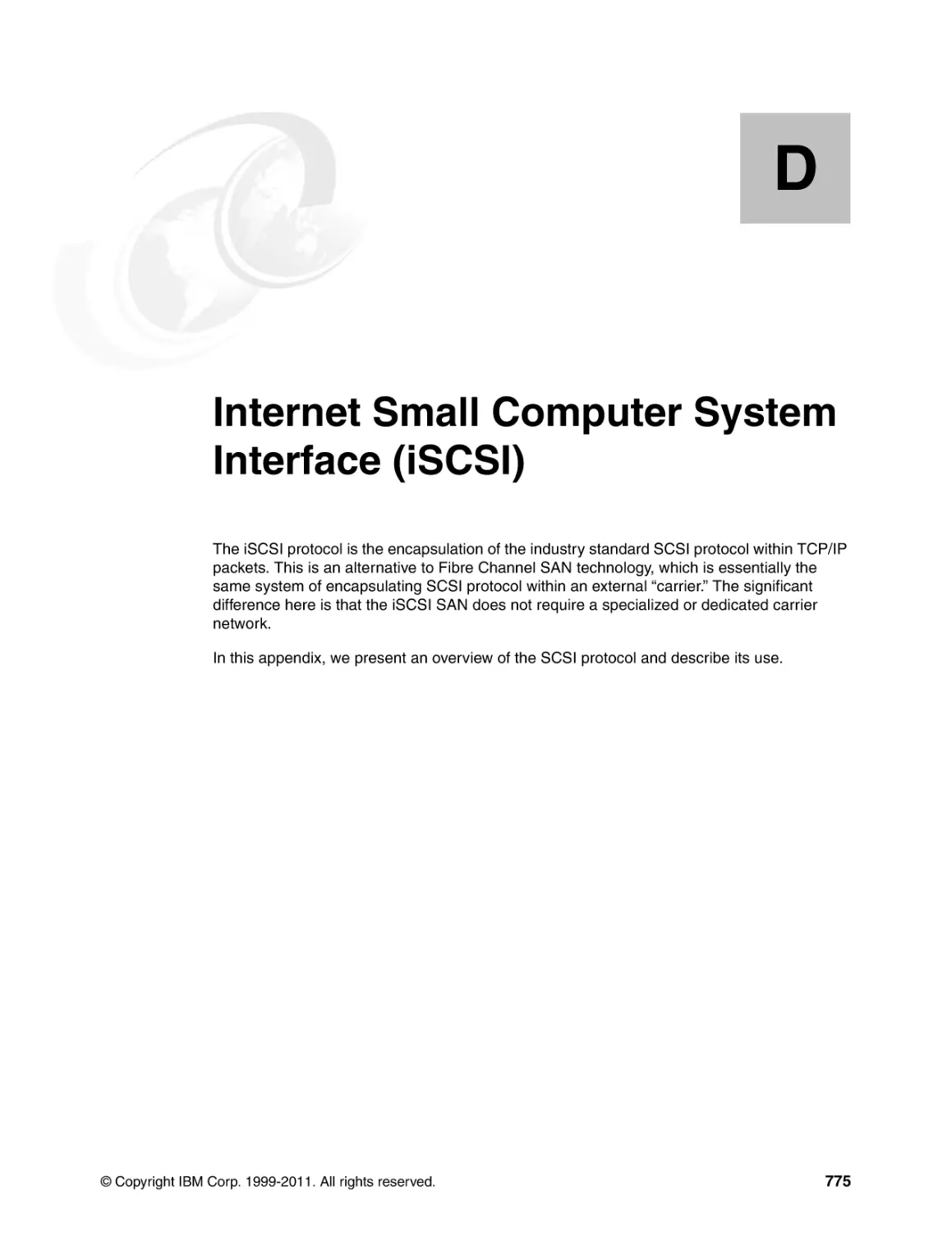 Appendix D. Internet Small Computer System Interface (iSCSI)