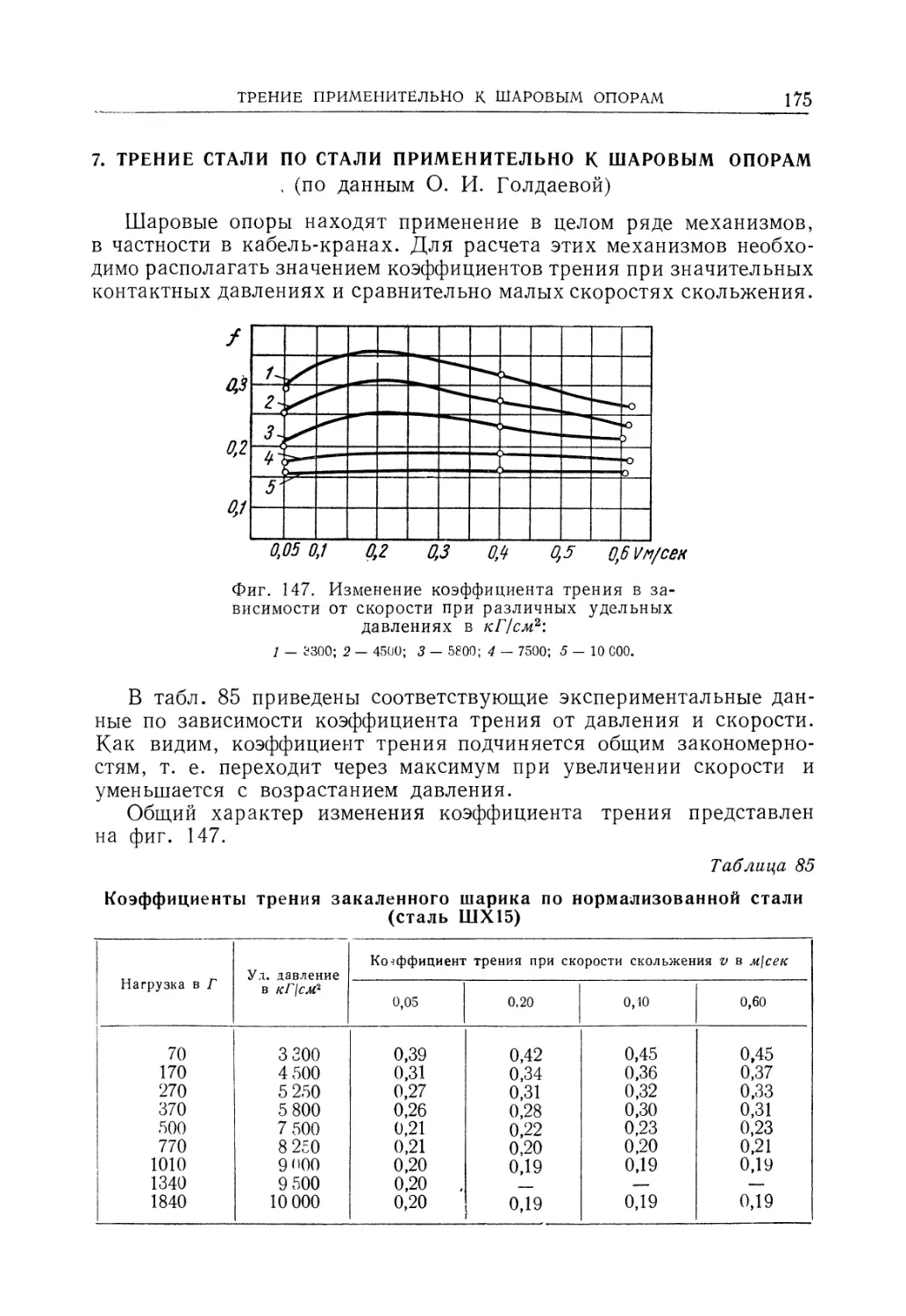 7. Трение стали по стали применительно к шаровым опорам