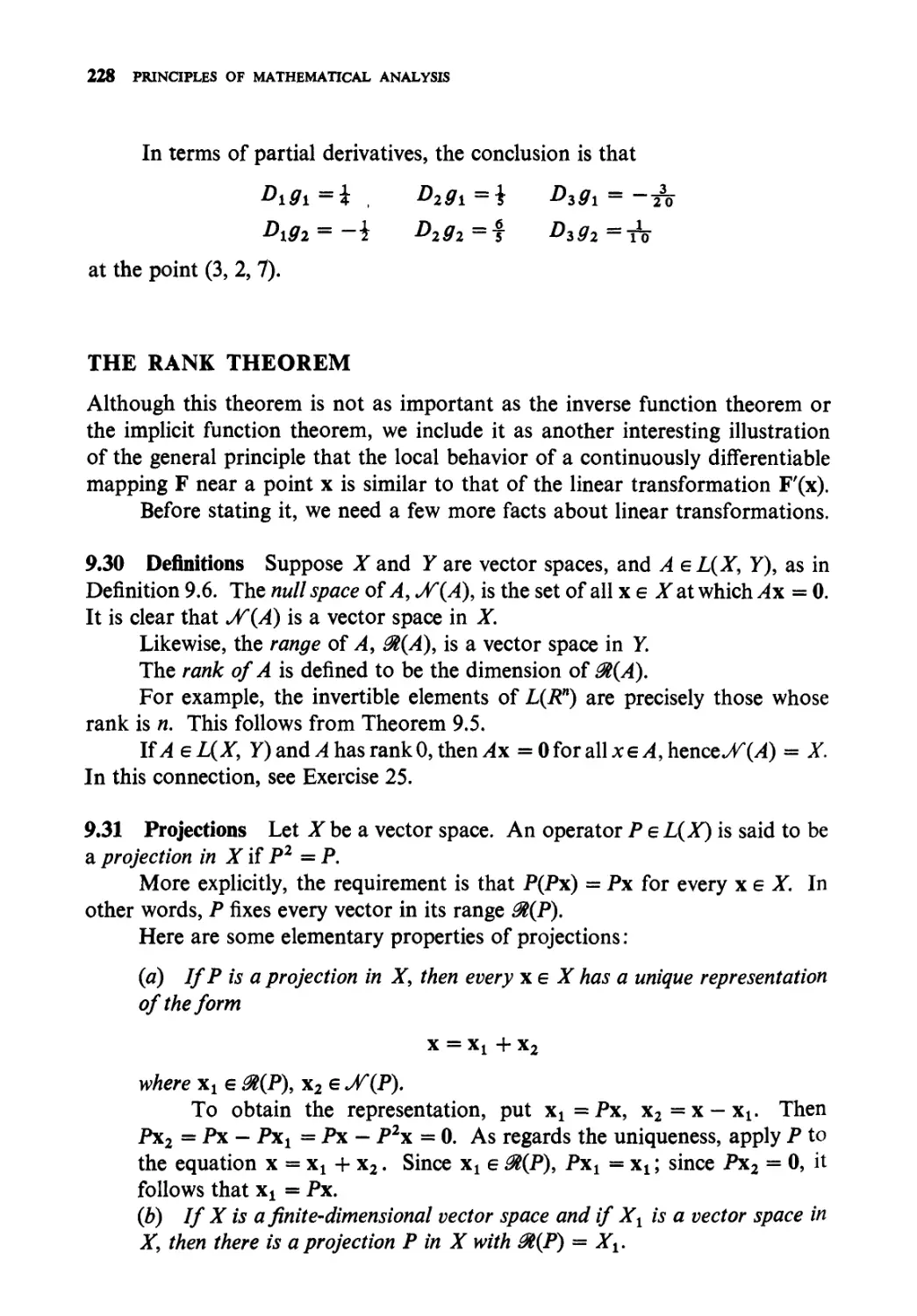 The rank theorem