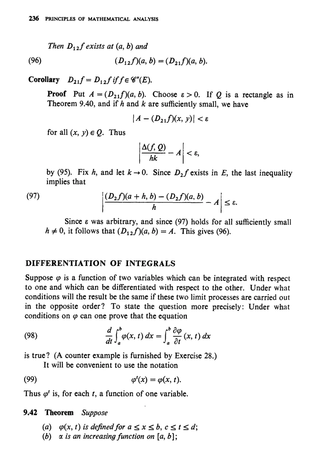 Differentiation of integrals