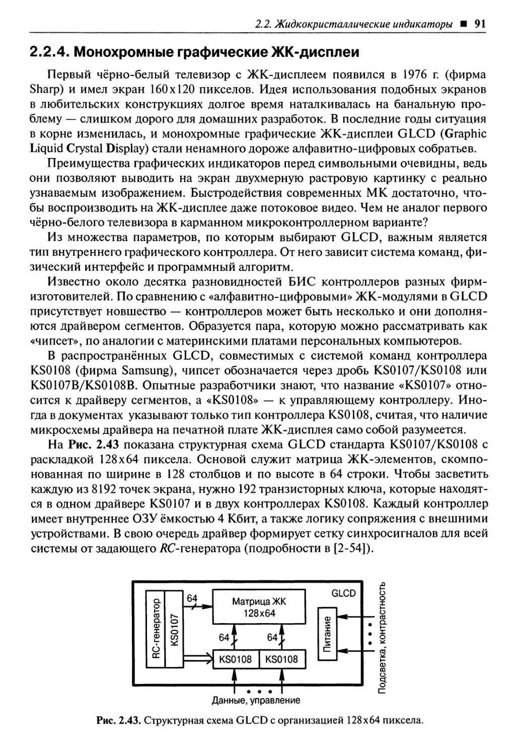 2.2.4. Монохромные графические ЖК-дисплеи