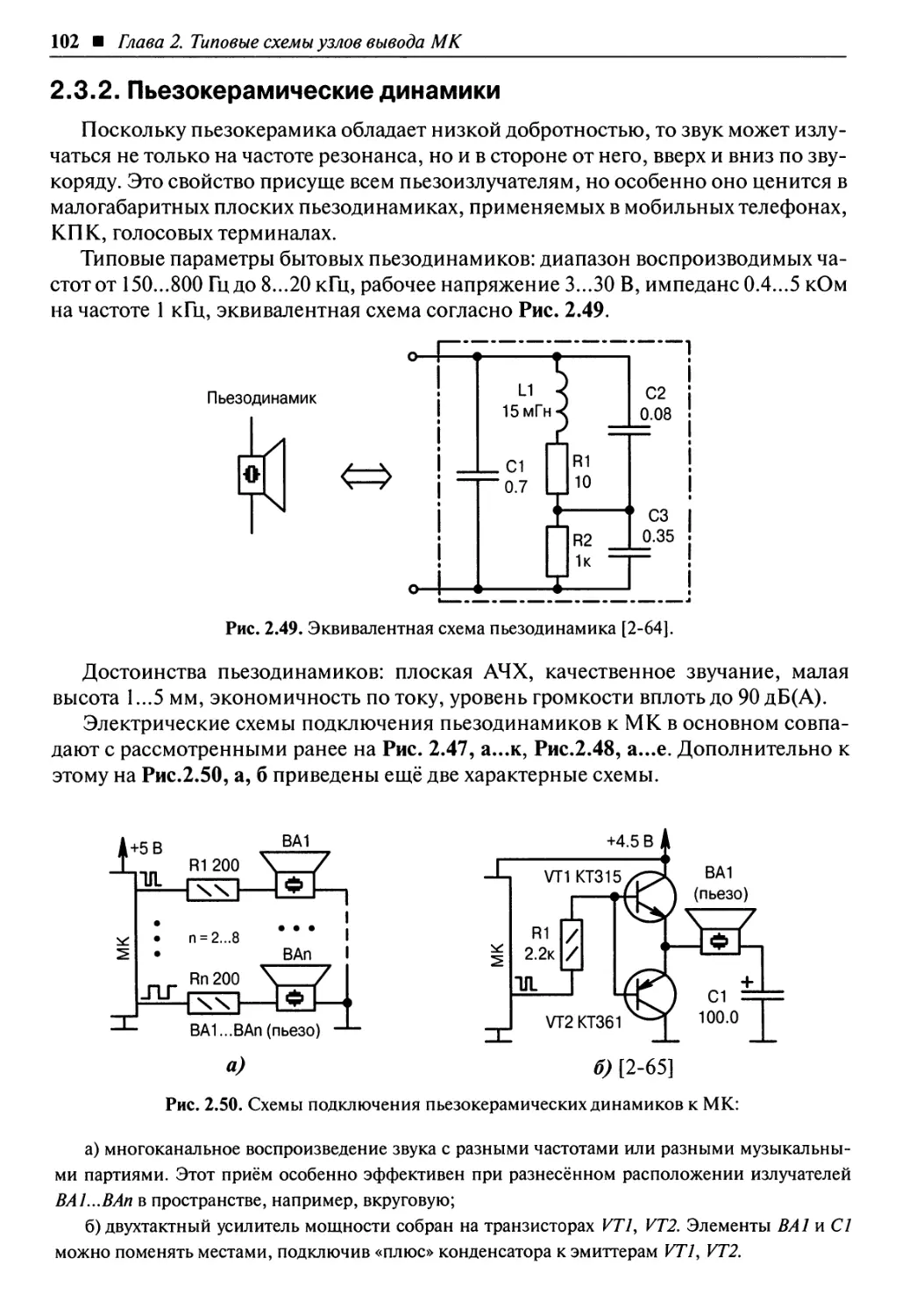 2.3.2. Пьезокерамические динамики