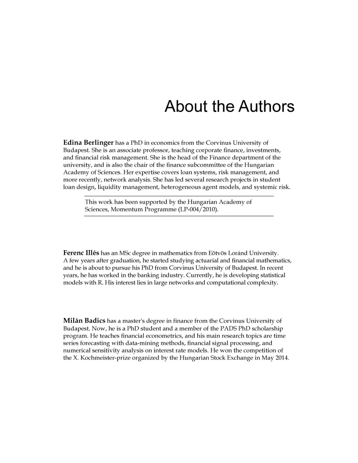 About the Authors
