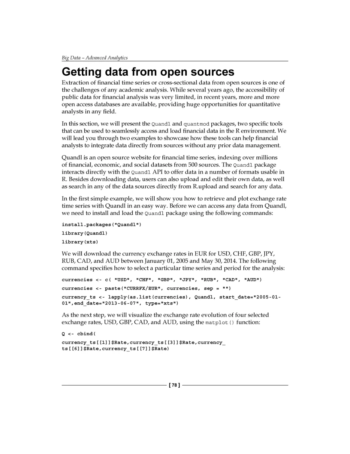 Getting data from open sources