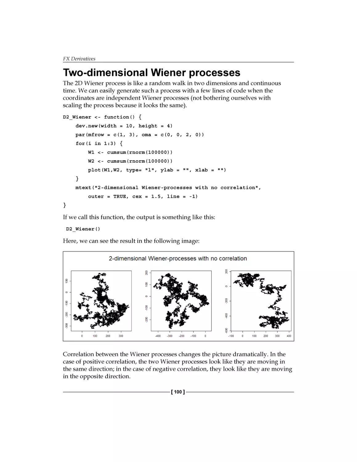 Two-dimensional Wiener processes