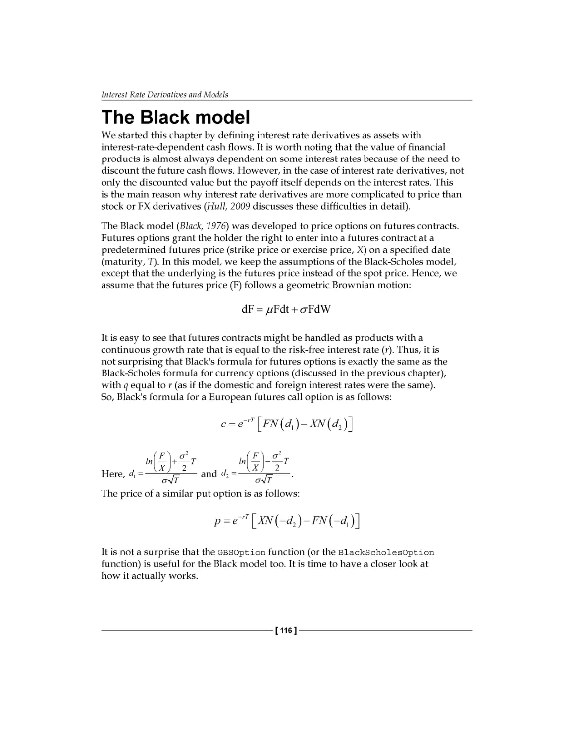 The Black model