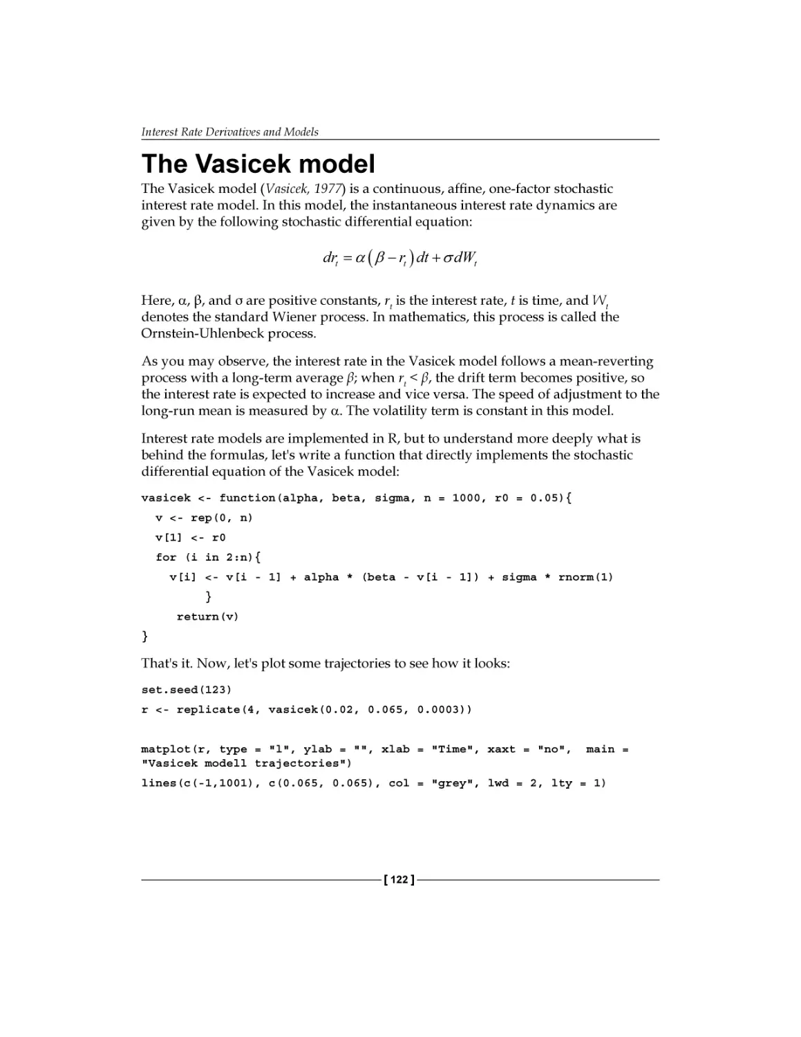 The Vasicek model