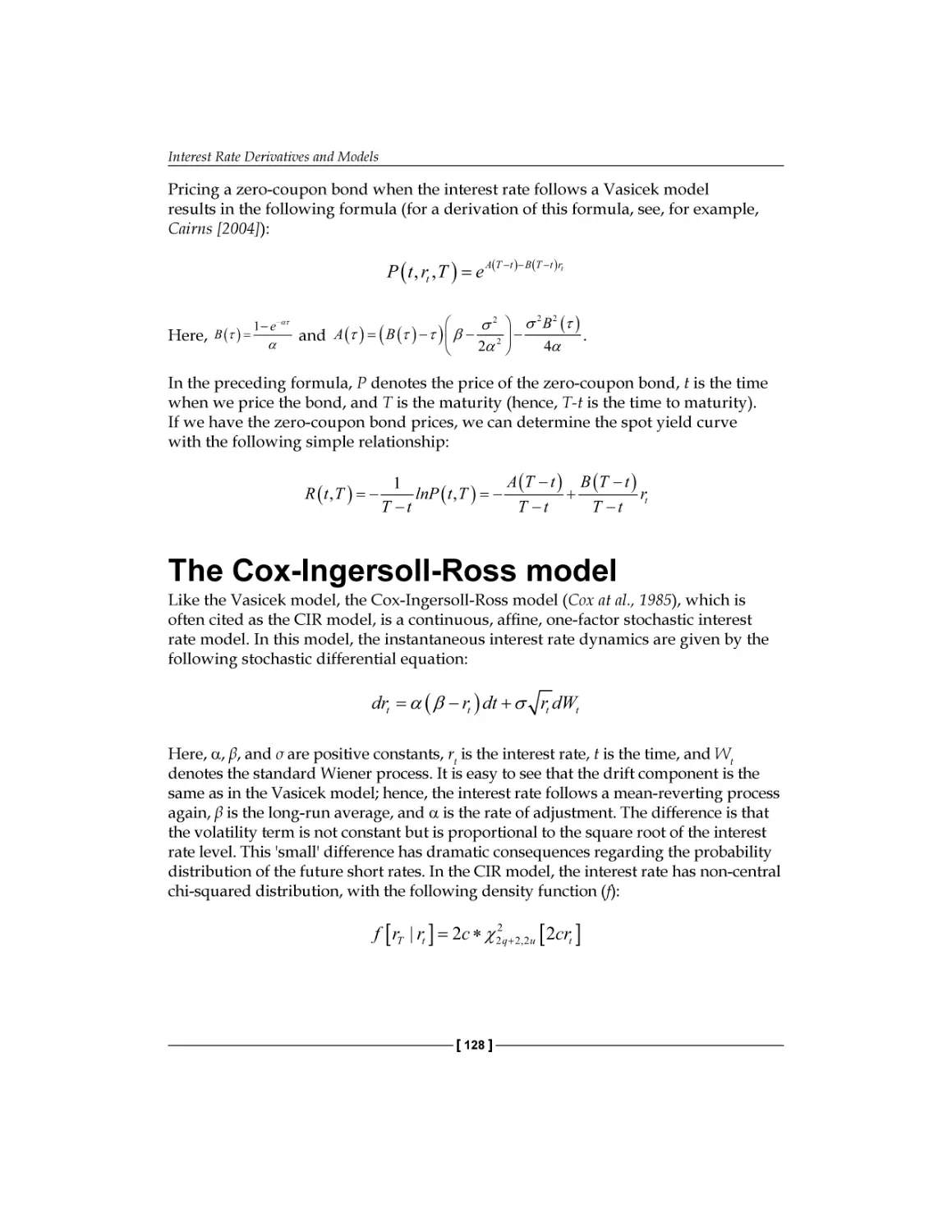 The Cox-Ingersoll-Ross model
