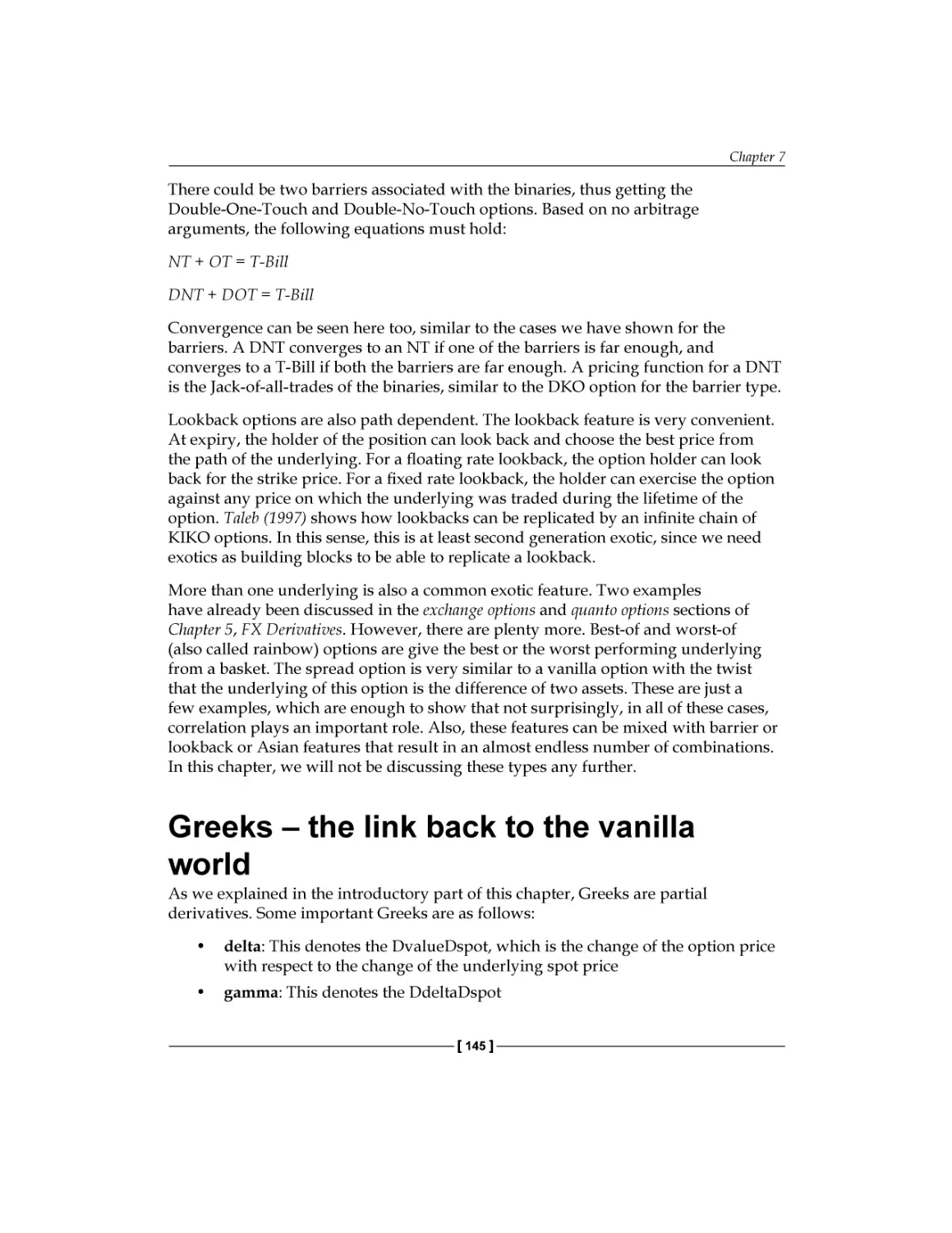 Greeks – the link back to the vanilla world
