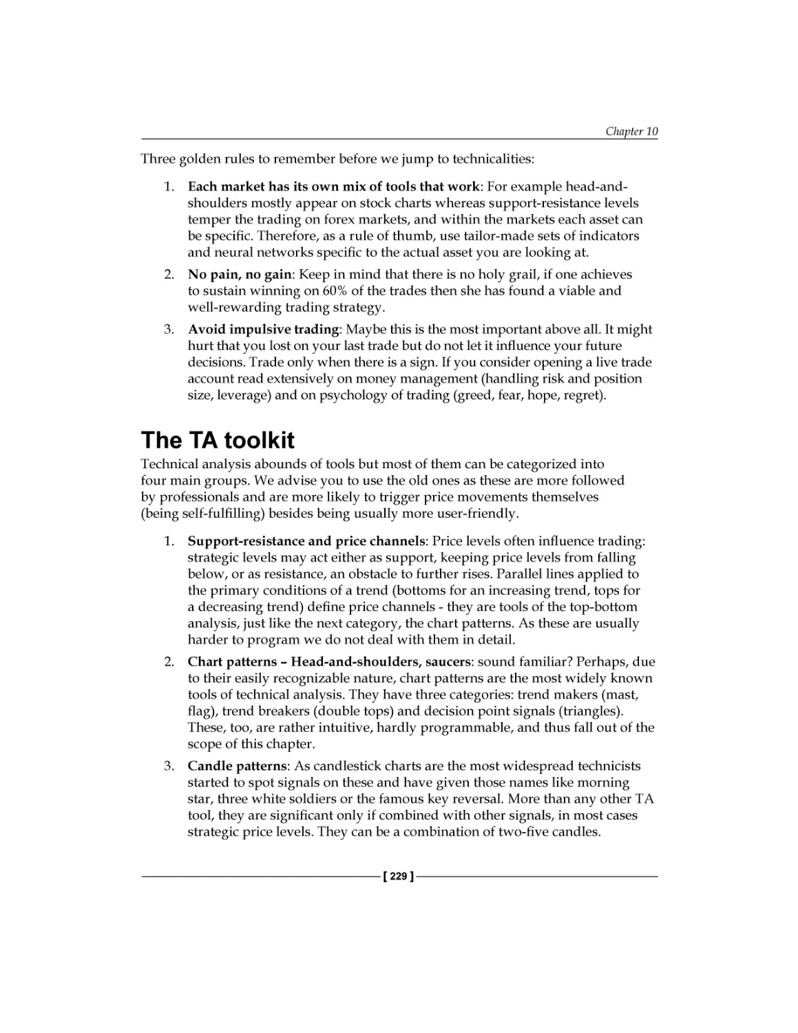 The TA toolkit