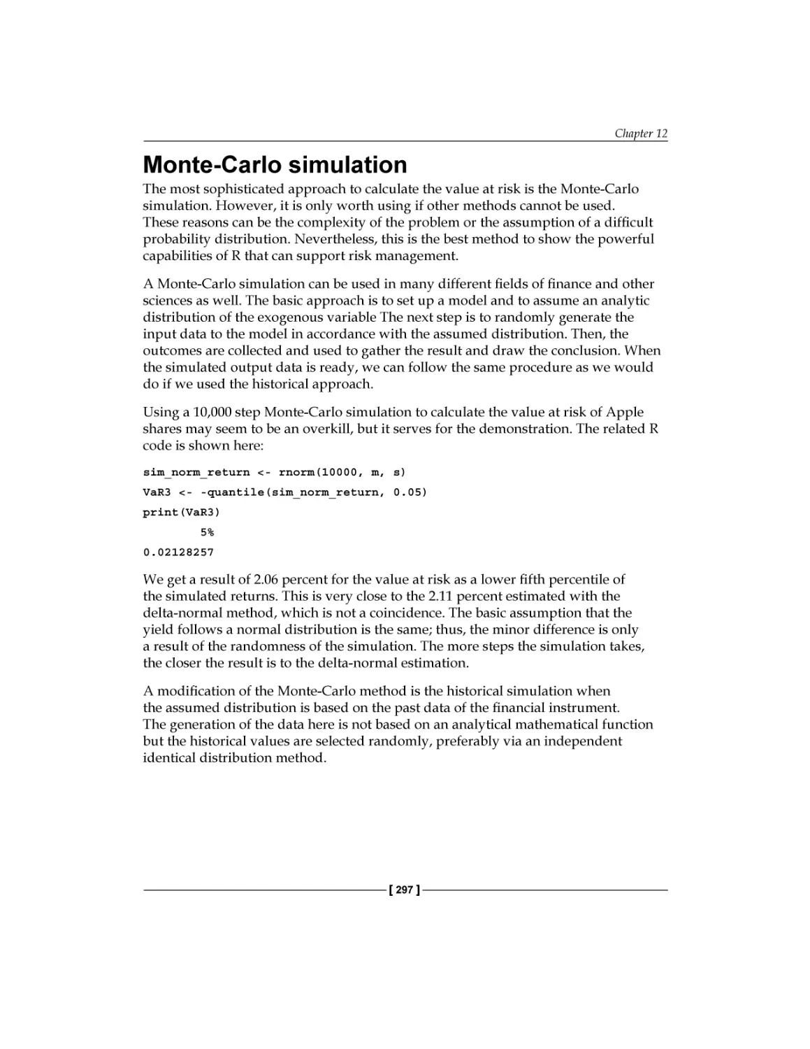 Monte-Carlo simulation