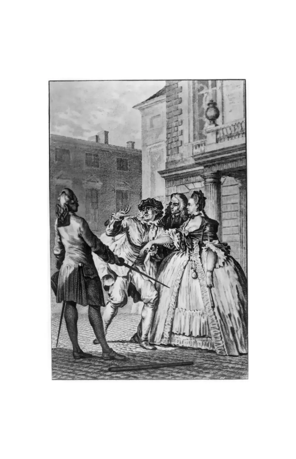 Вклейка. Фронтиспис к комедии «Брак по принужденью». 1769 г.