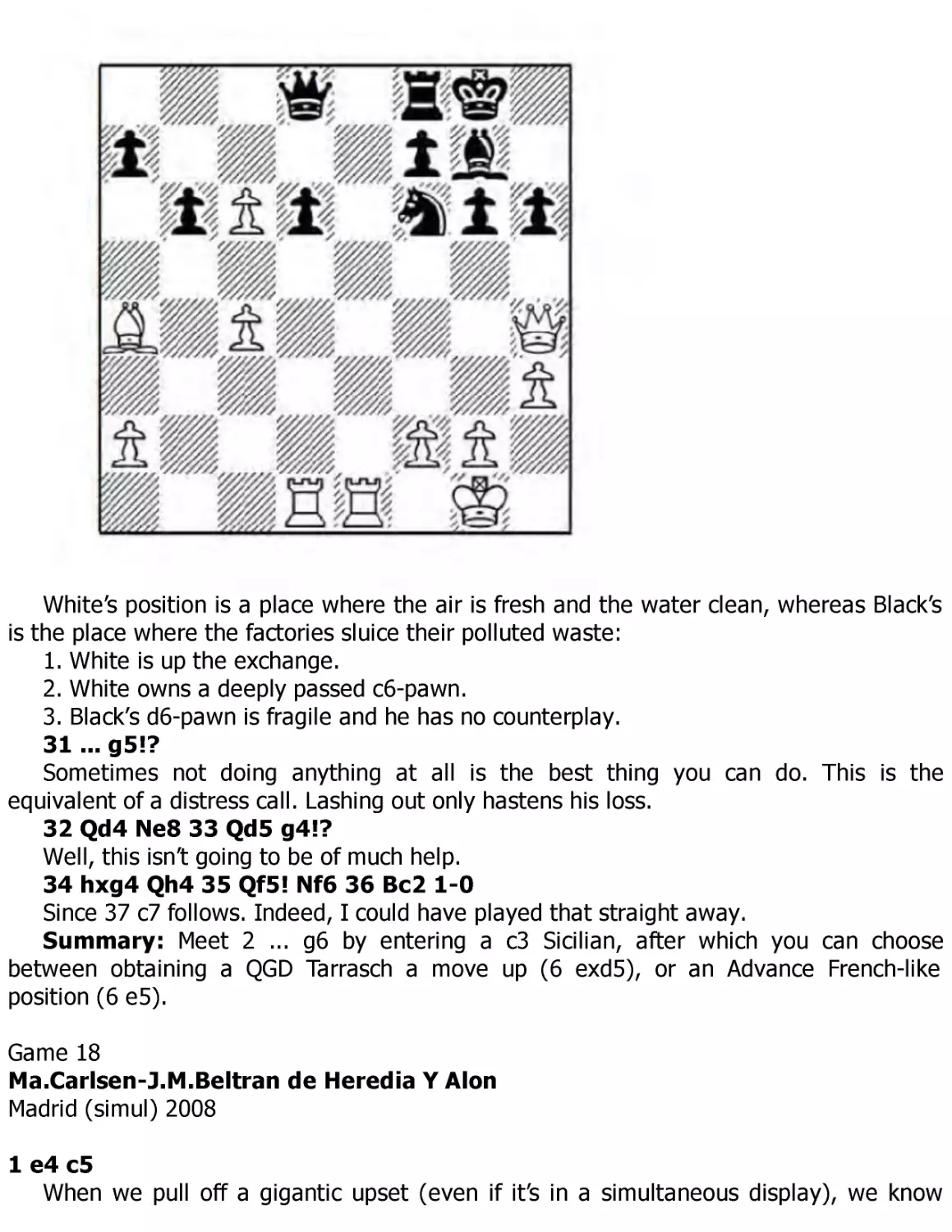 ﻿Carlsen.M-Beltran de Heredia Y Alon.J, Madrid 猀椀洀甀氀ù 200
