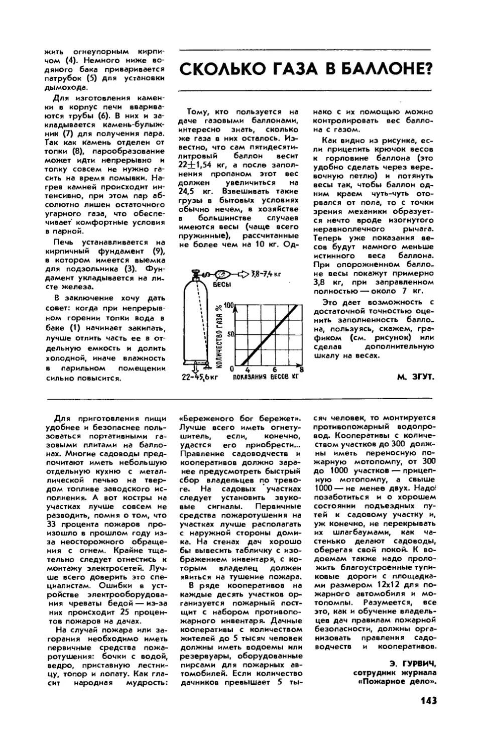 М. ЗГУТ — Сколько газа в баллоне?