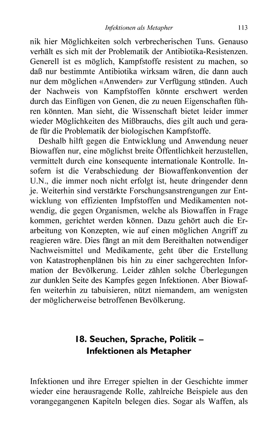 18. Seuchen, Sprache, Politik – Infektionen als Metapher