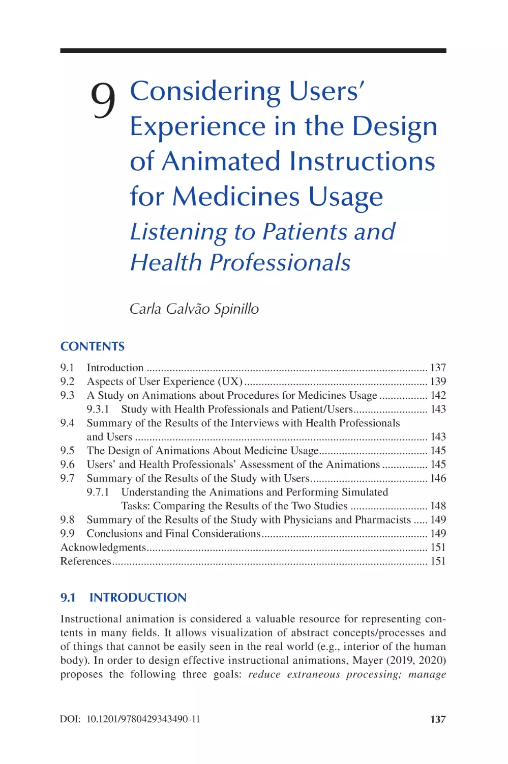 Chapter 9 Considering Users’ Experience in the Design of Animated Instructions for Medicines Usage
9.1 Introduction