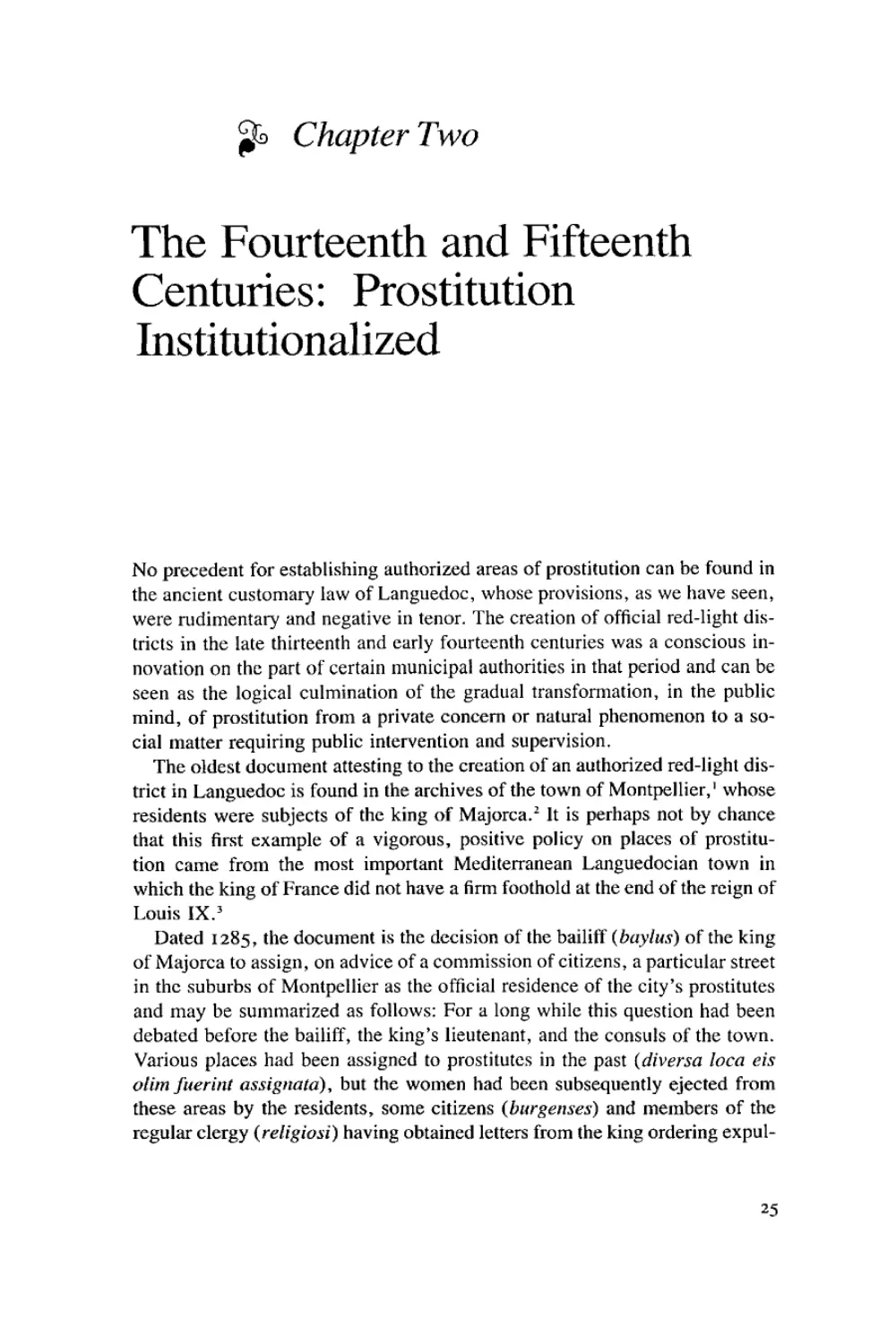 2. The Fourteenth and Fifteenth Centuries: Prostitution Institutionalized