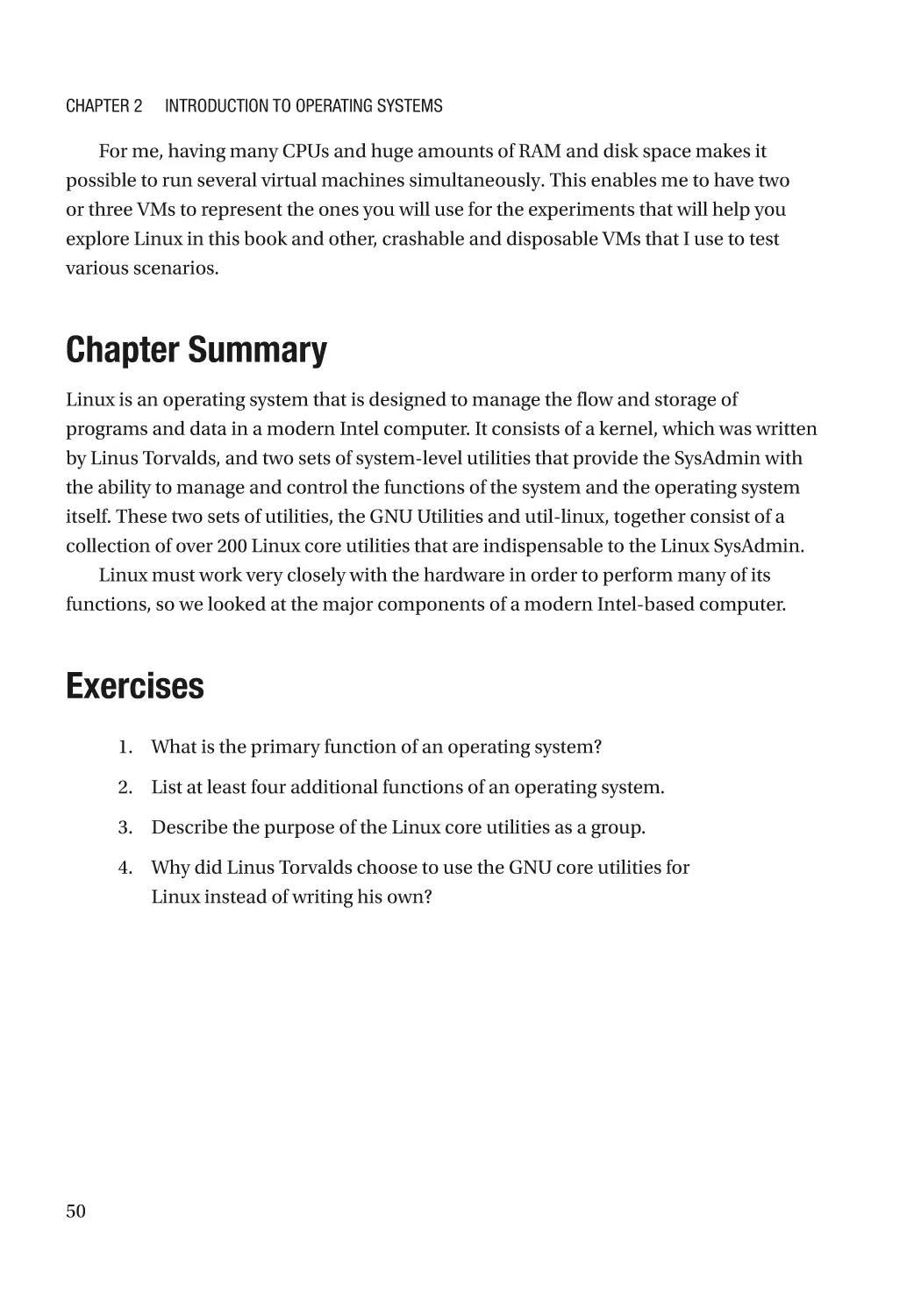 Chapter Summary
Exercises