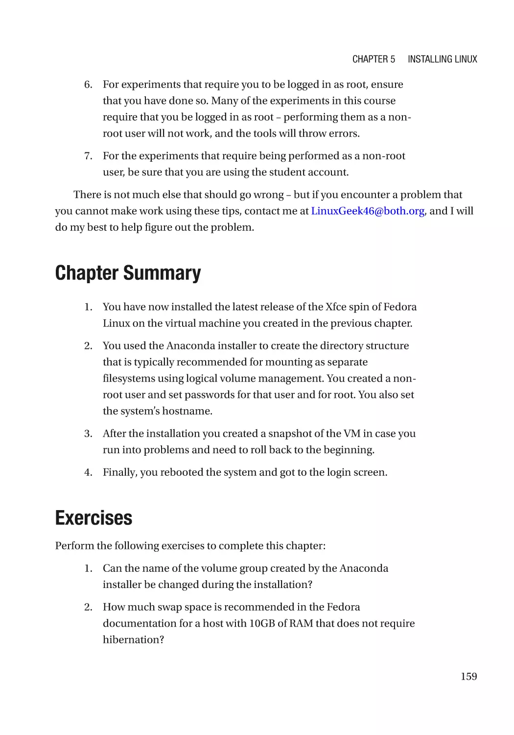 Chapter Summary
Exercises