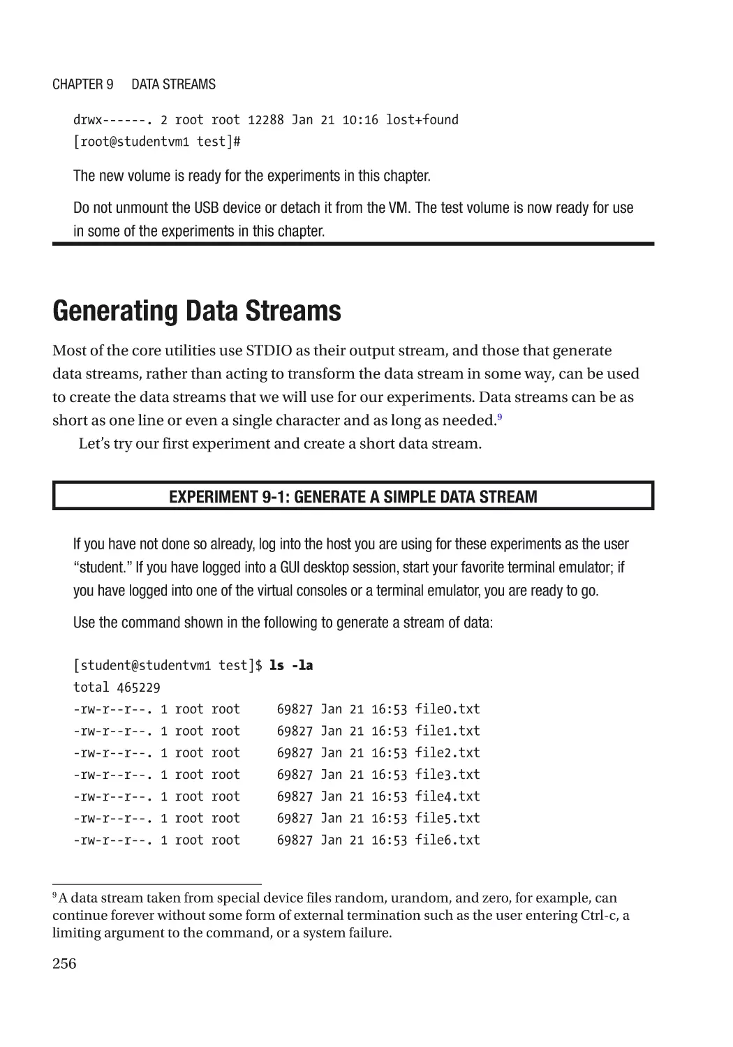Generating Data Streams