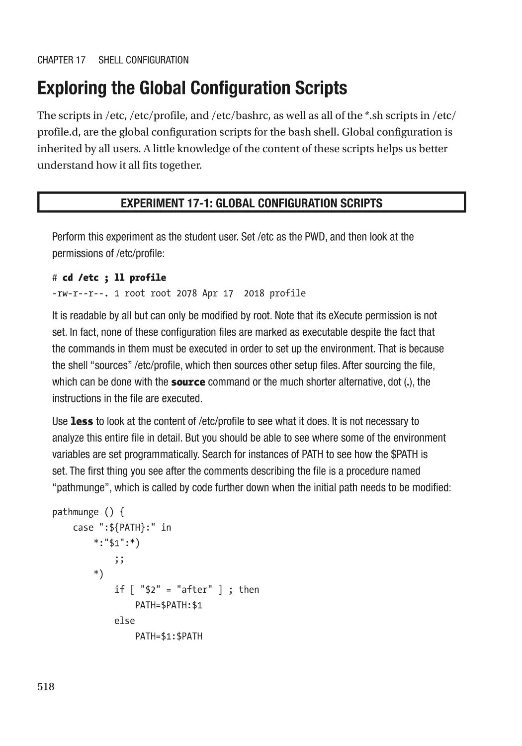 Exploring the Global Configuration Scripts