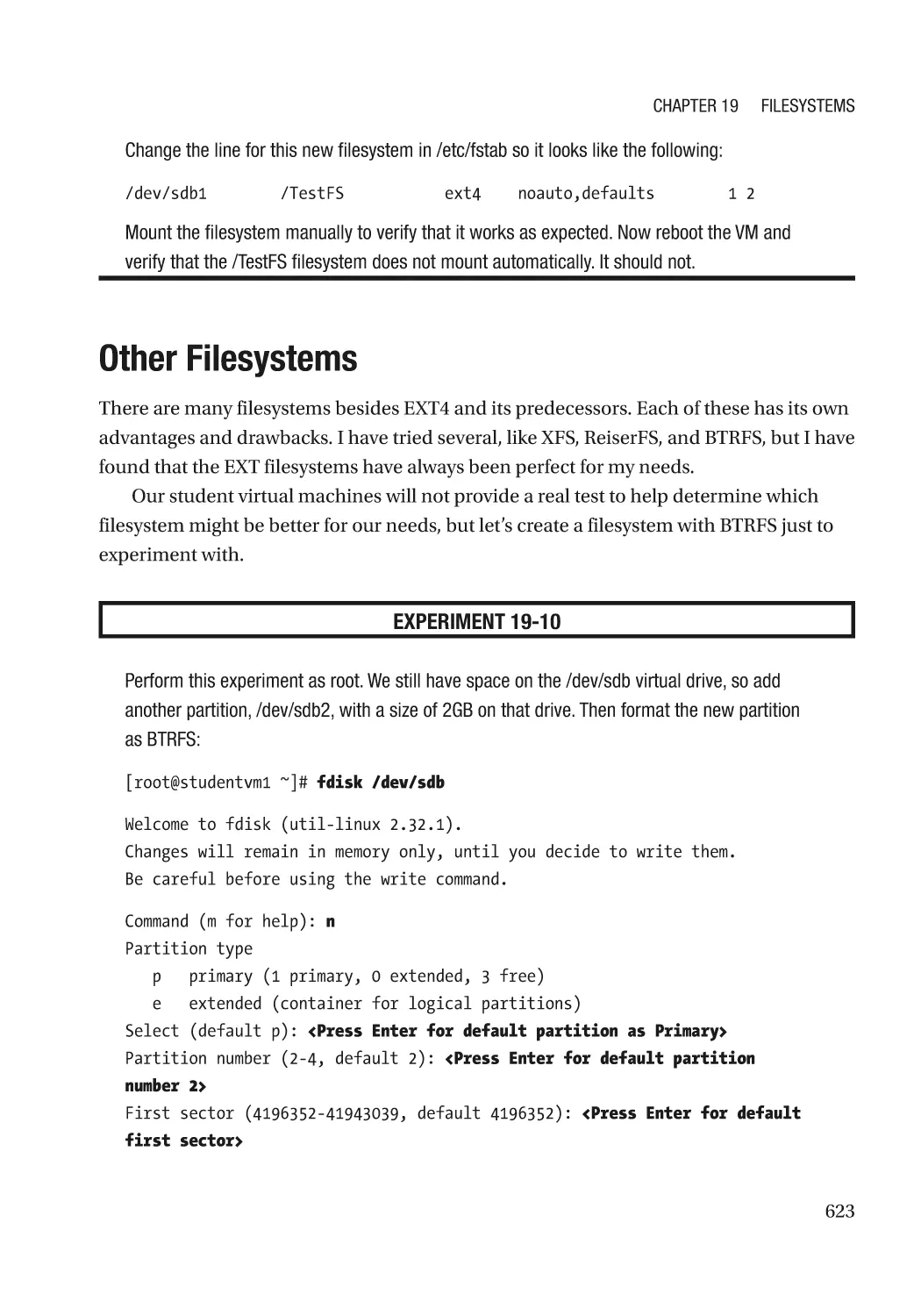 Other Filesystems