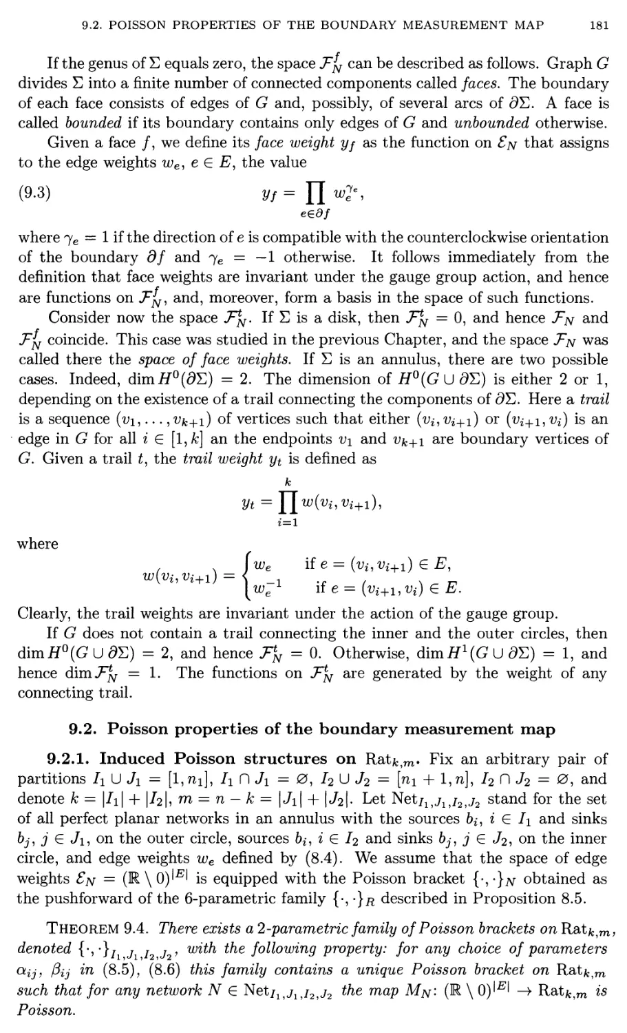 9.2. Poisson properties of the boundary measurement map 195