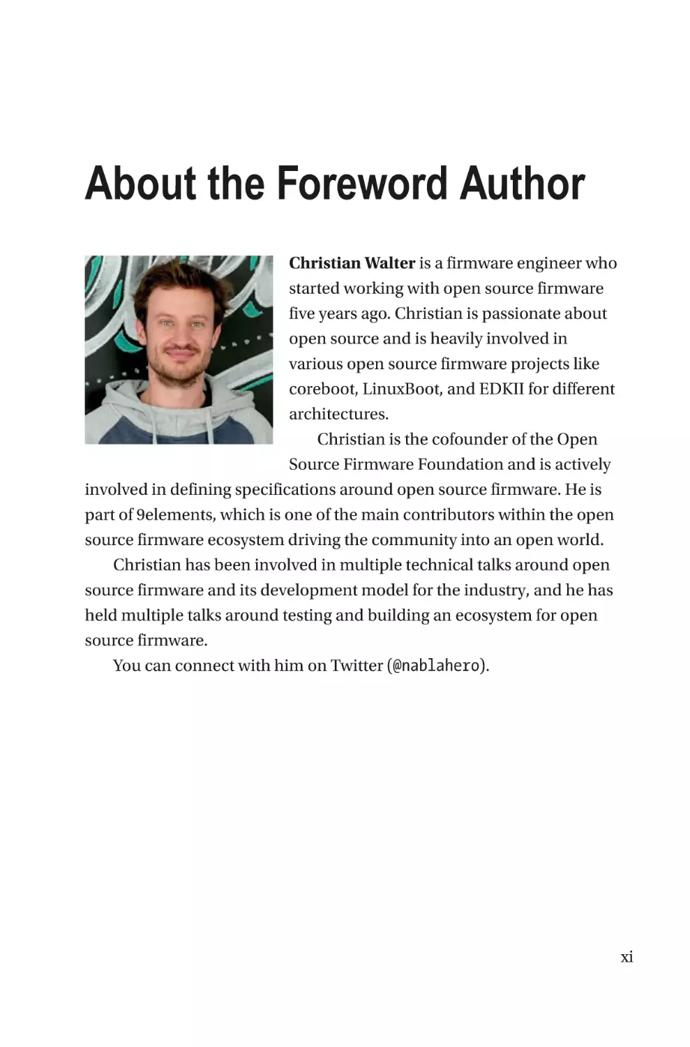 About the Foreword Author