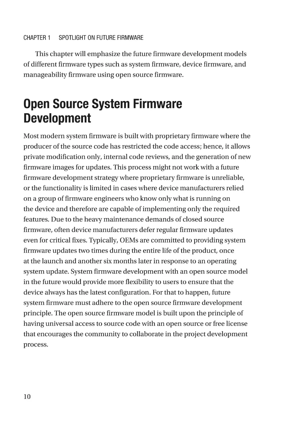 Open Source System Firmware Development