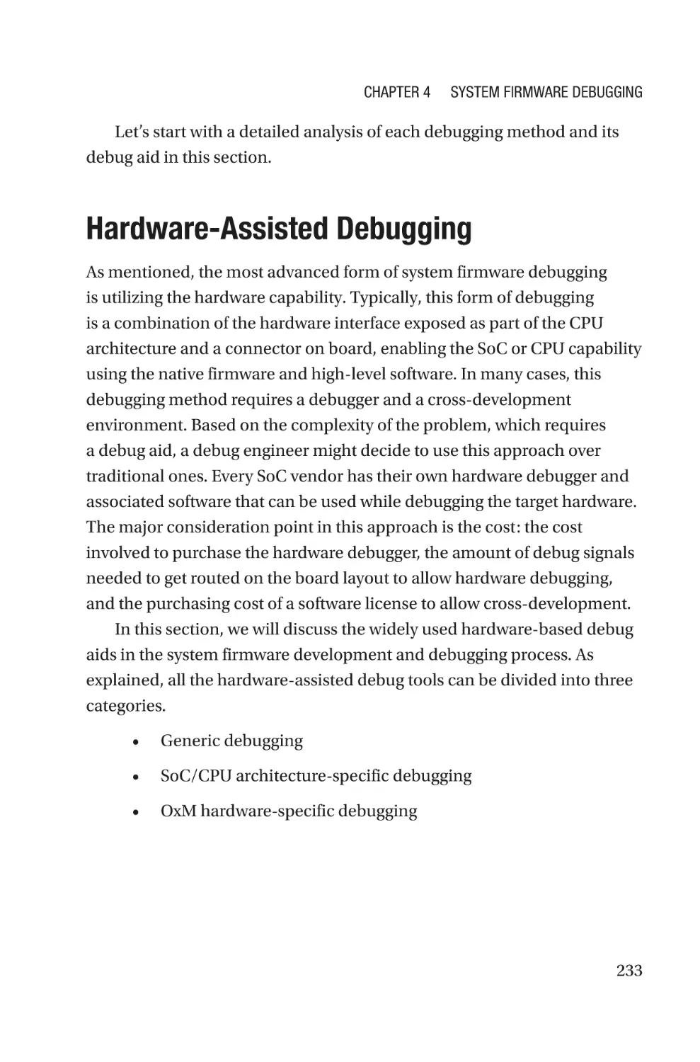Hardware-Assisted Debugging
