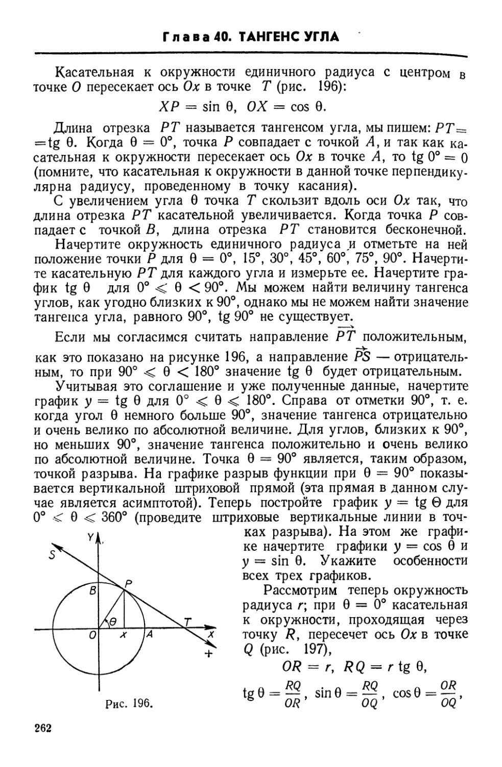 Глава 40. Тангенс угла