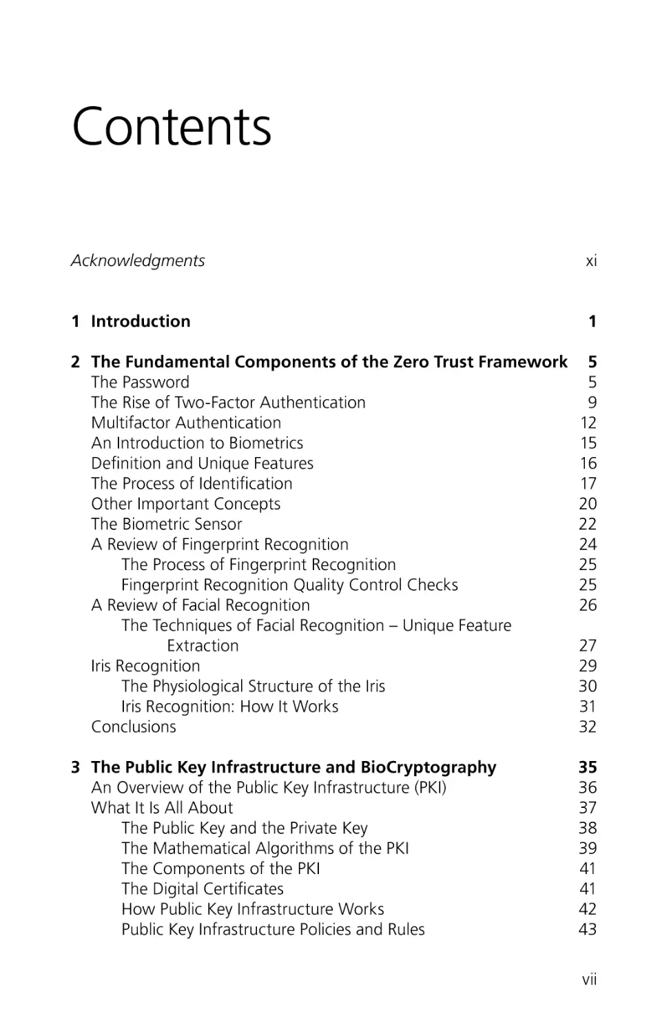 Table of Contents