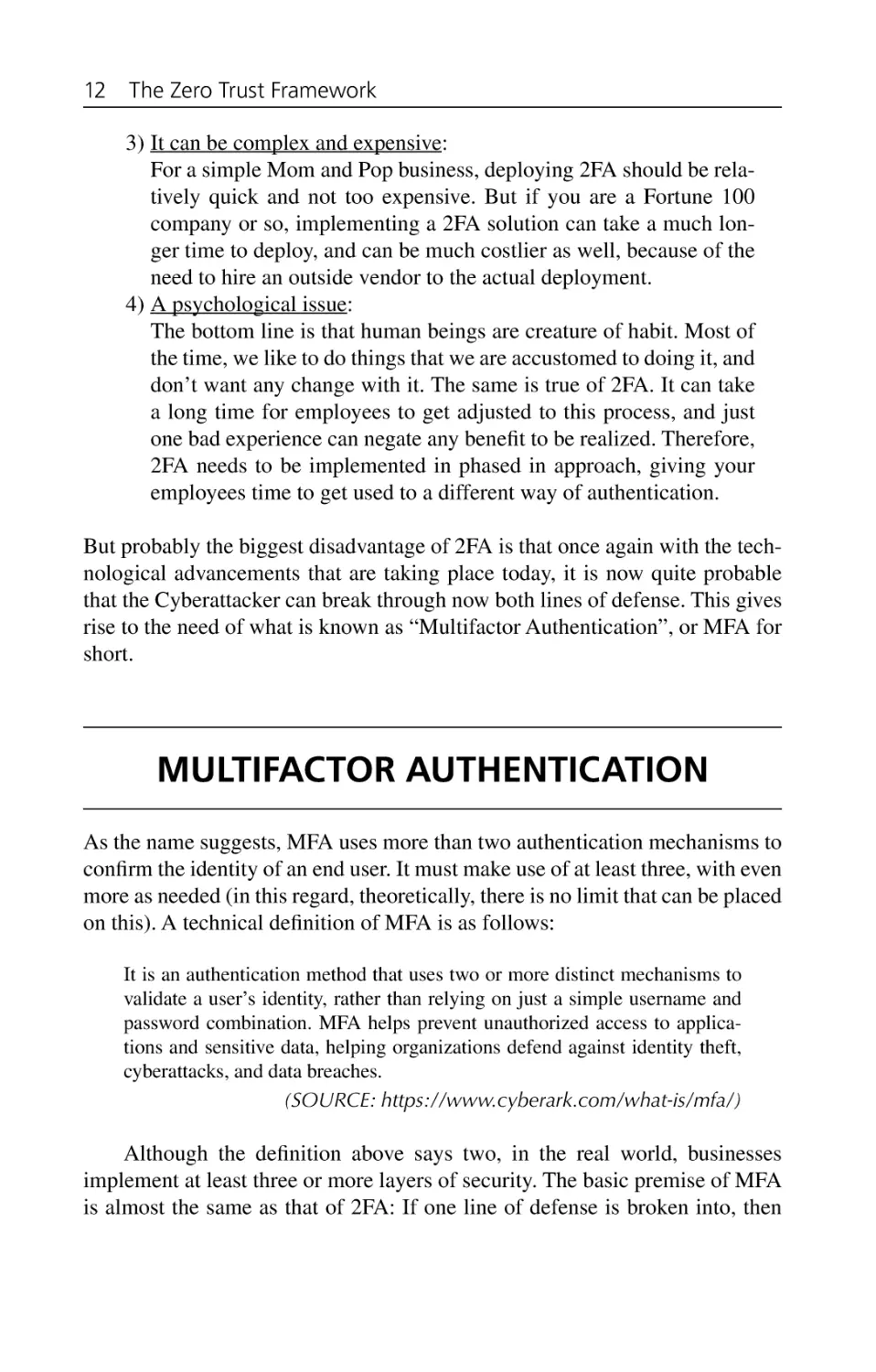 Multifactor Authentication