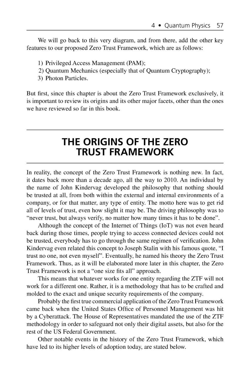 The Origins of the Zero Trust Framework