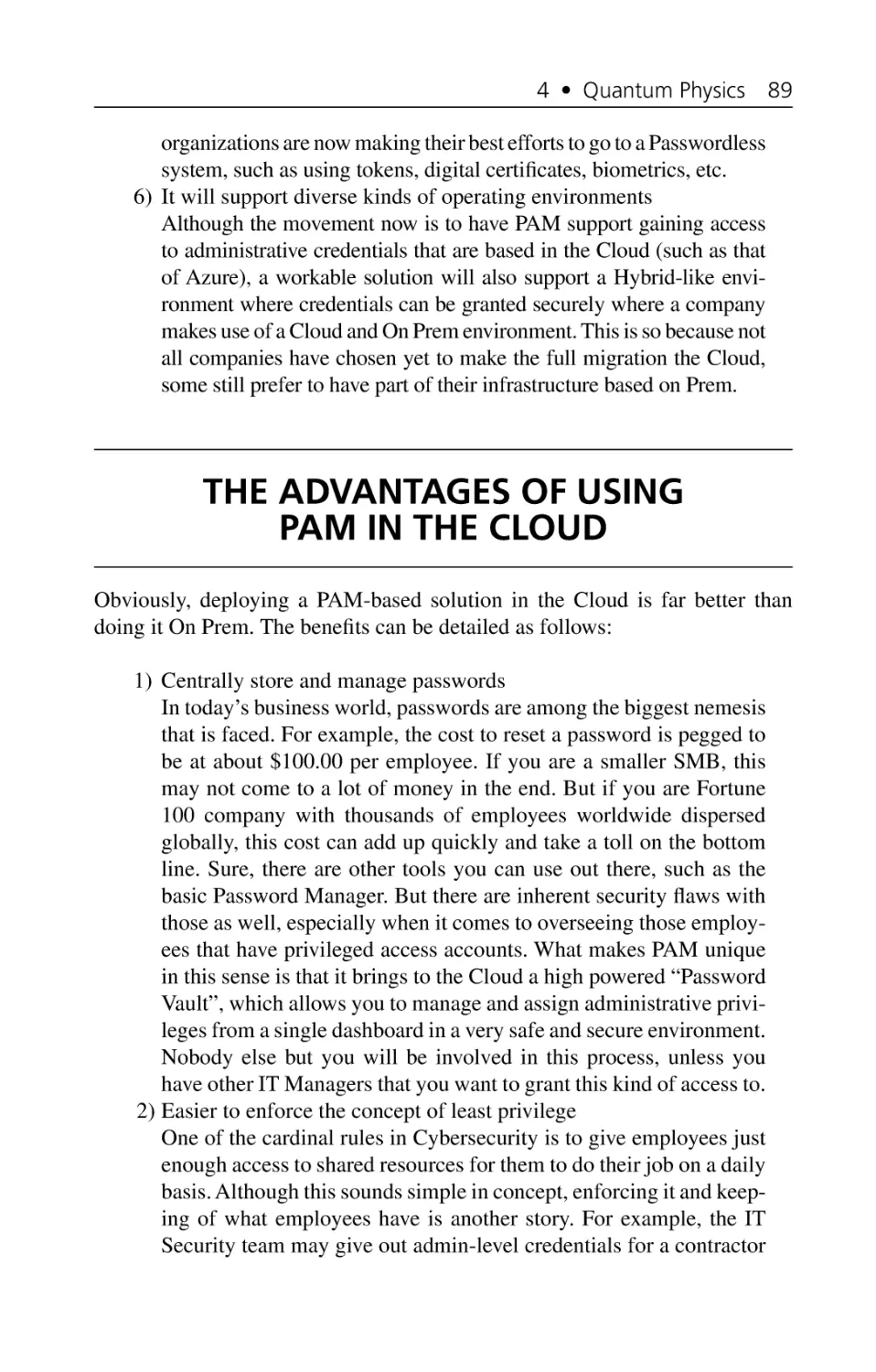 The Advantages of Using PAM in the Cloud