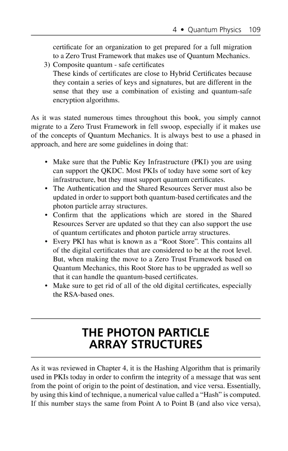 The Photon Particle Array Structures