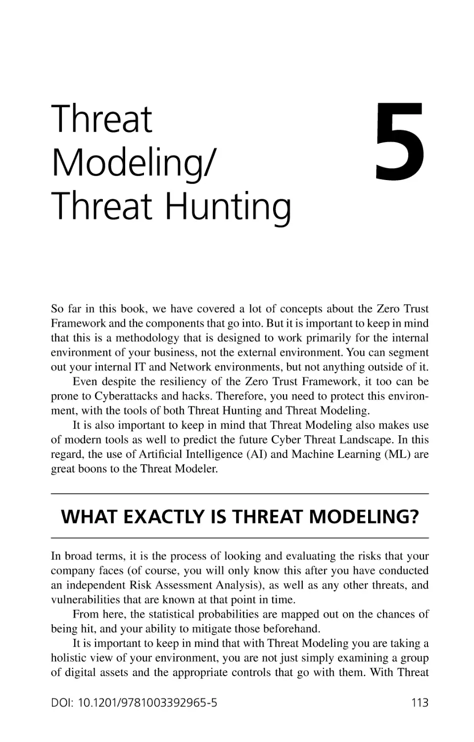 Chapter 5
What Exactly Is Threat Modeling?