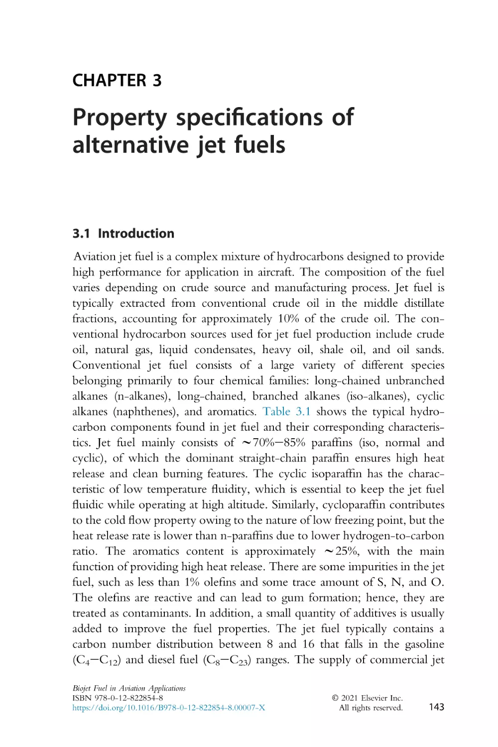 3 - Property specifications of alternative jet fuels
3.1 Introduction