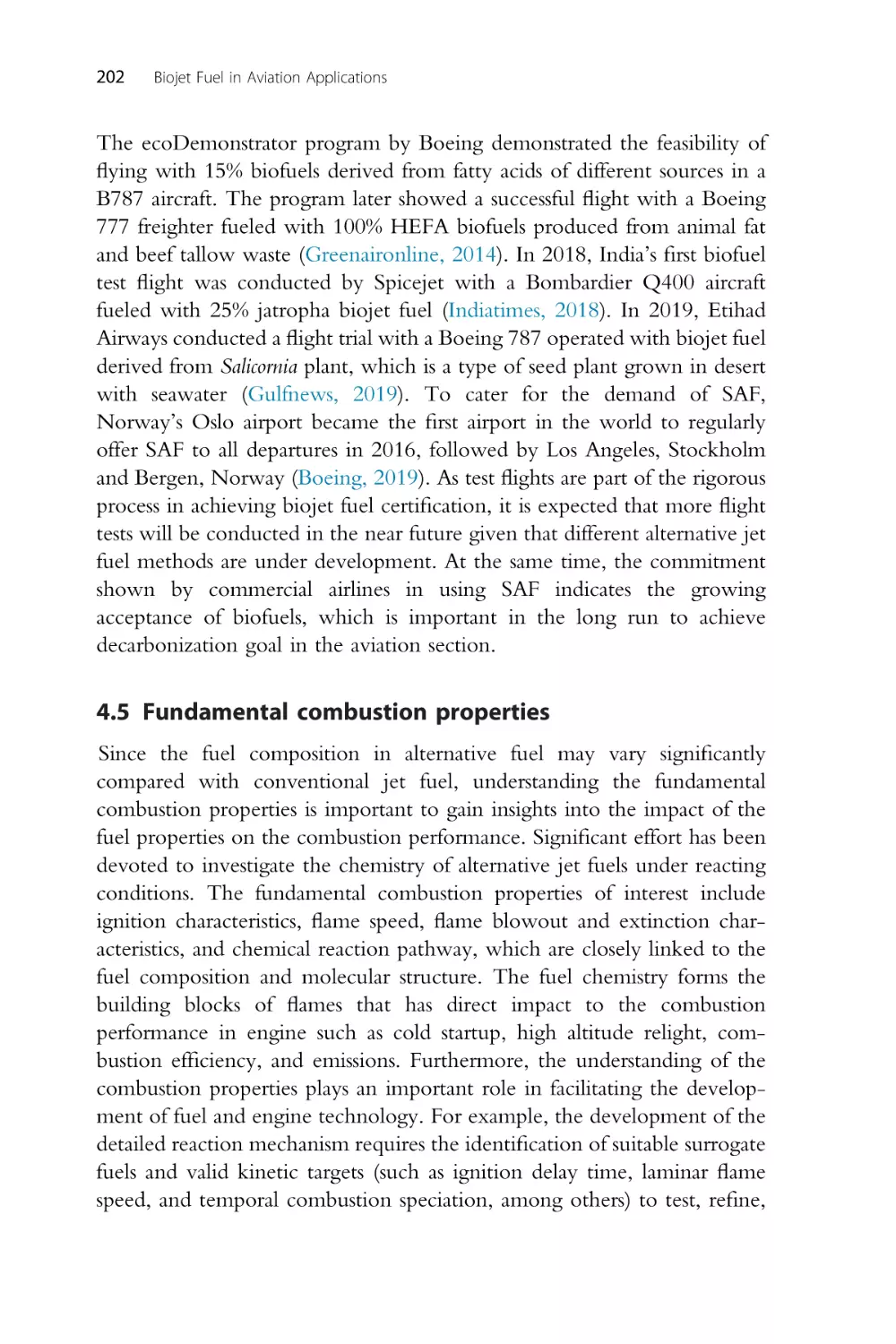 4.5 Fundamental combustion properties