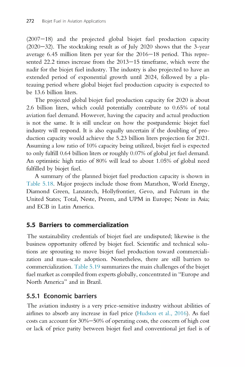 5.5 Barriers to commercialization
5.5.1 Economic barriers