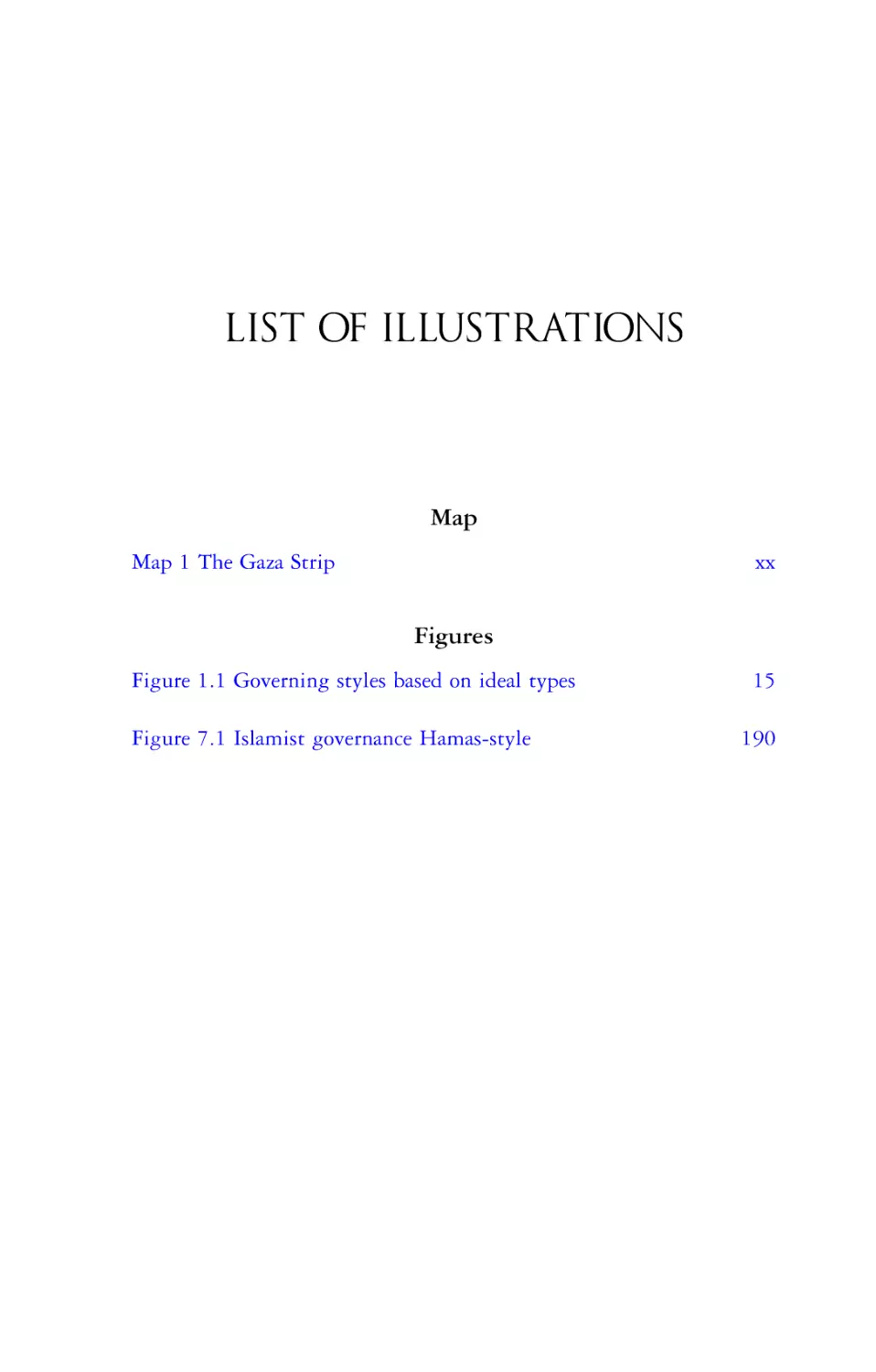 List of Illustrations