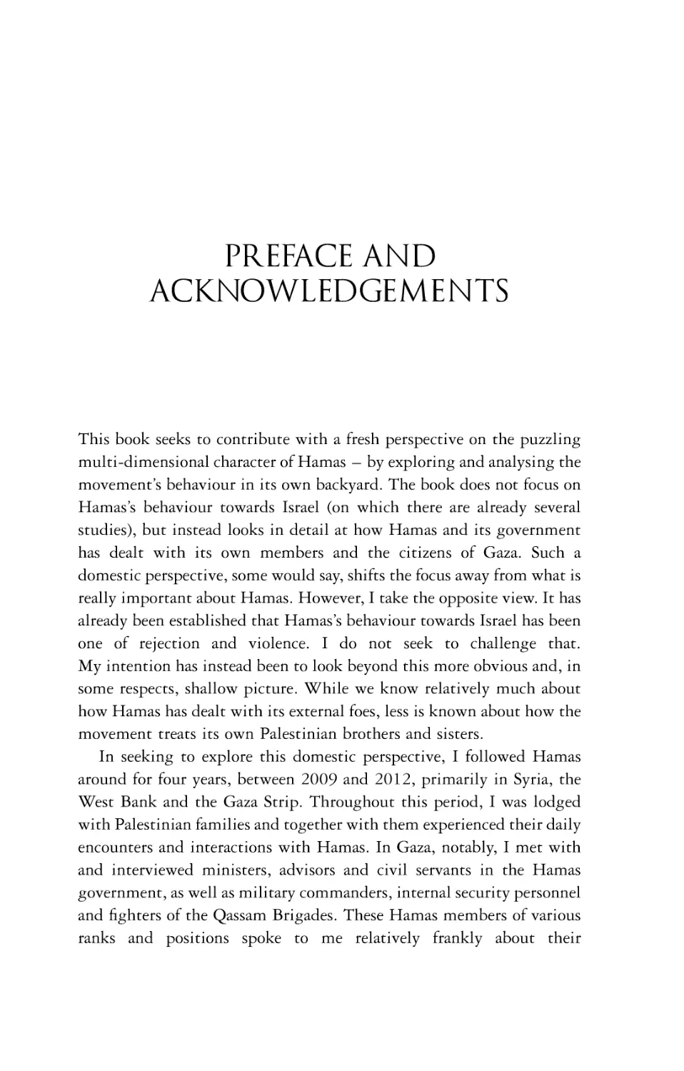 Preface and Acknowledgements