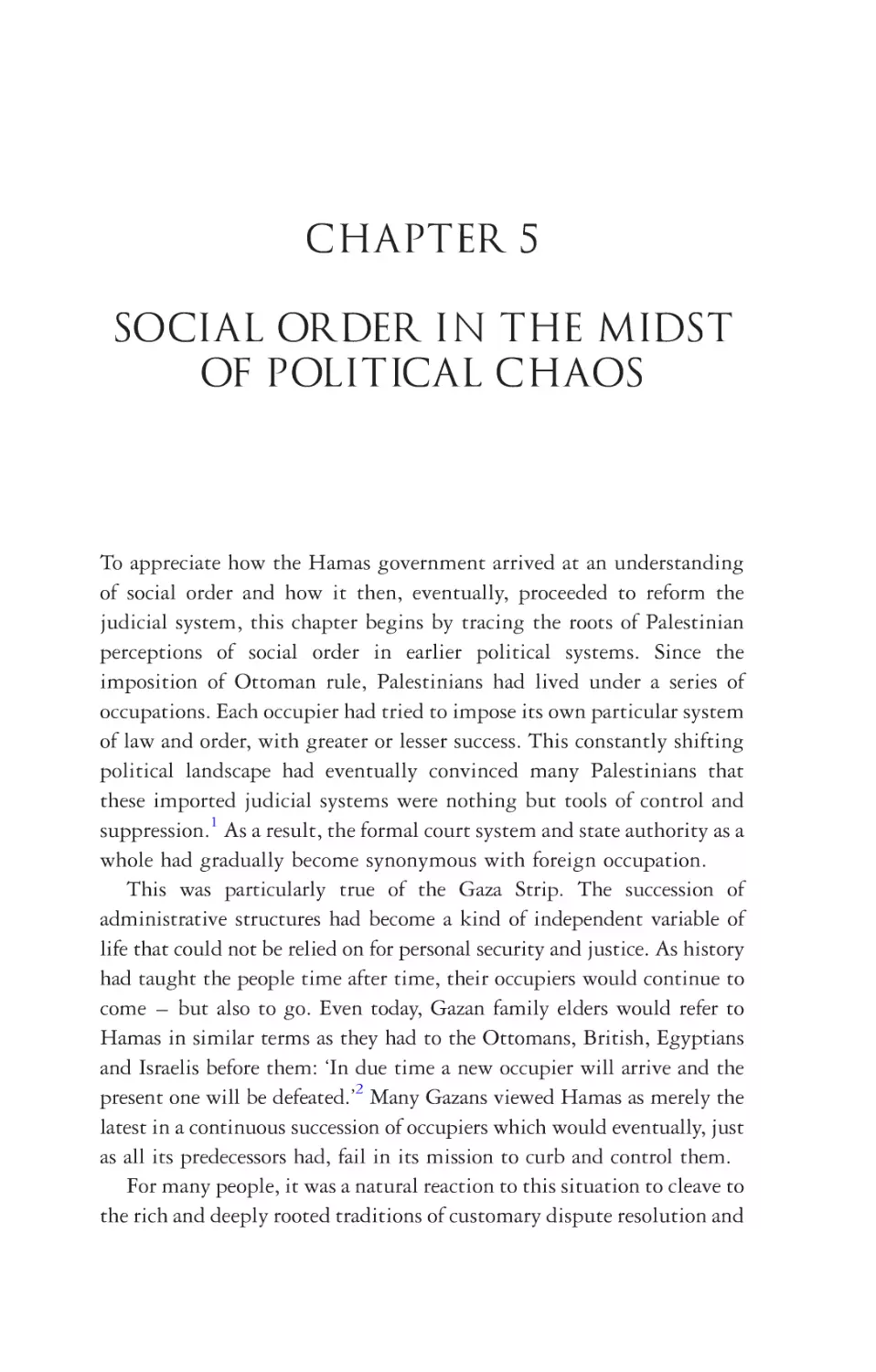 5. Social order in the Midst of Political Chaos