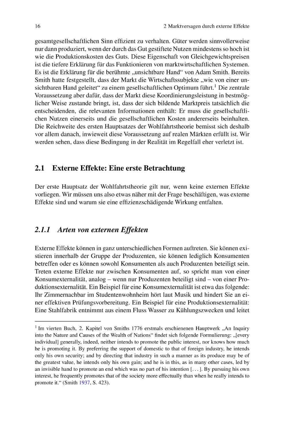 2.1
Externe Effekte
2.1.1
Arten von externen Effekten