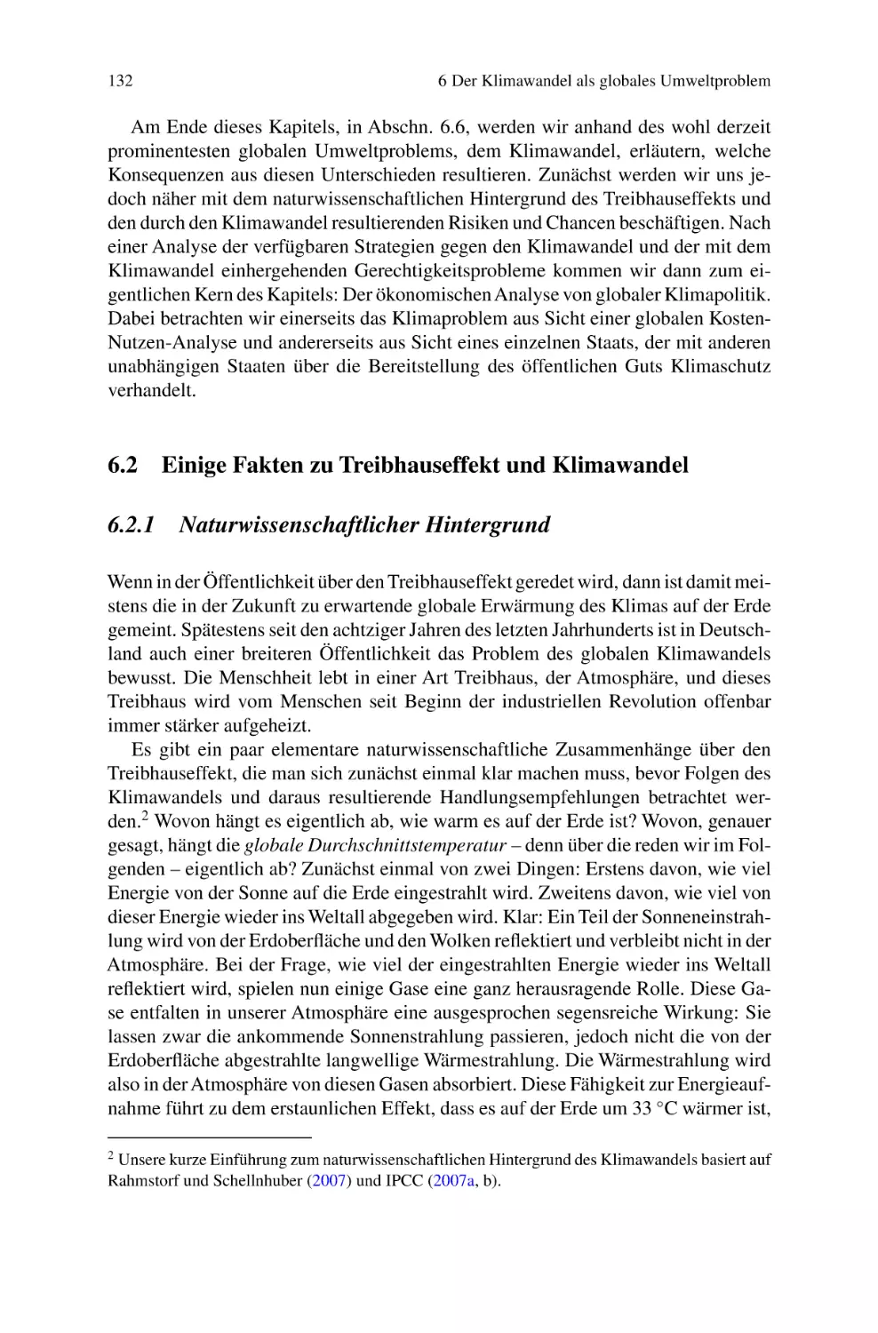 6.2
Einige Fakten zu Treibhauseffekt und Klimawandel
6.2.1
Naturwissenschaftlicher Hintergrund