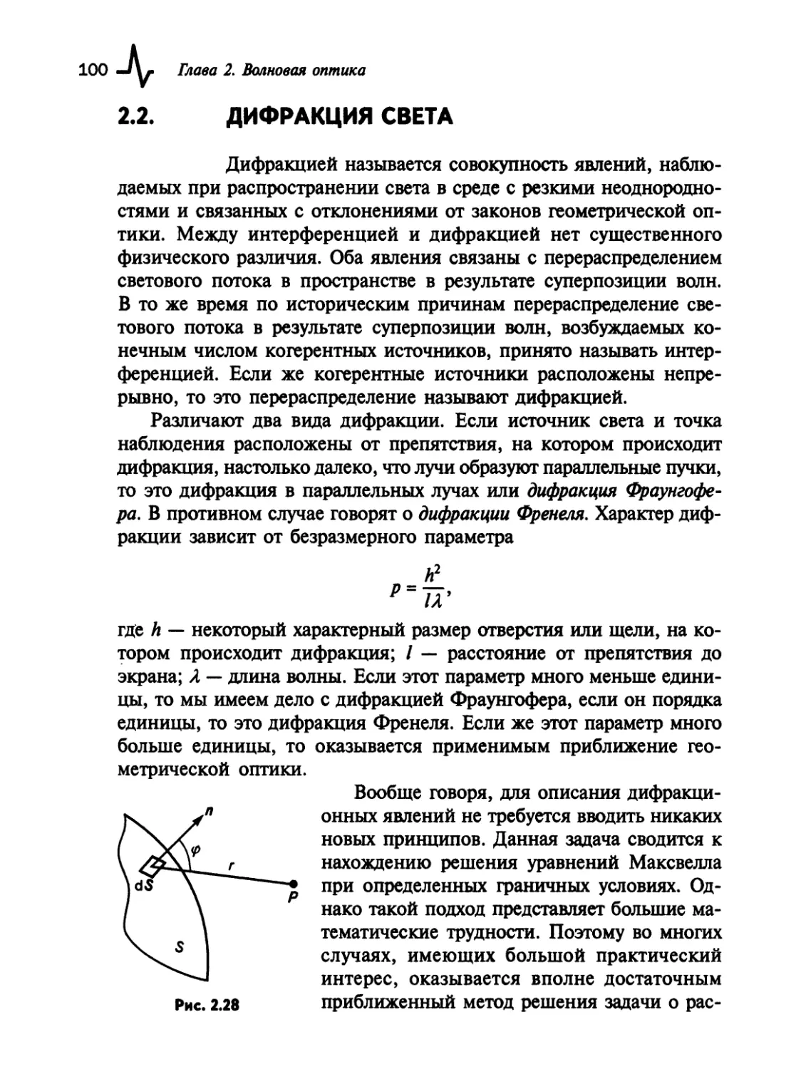 2.2. Дифракция света