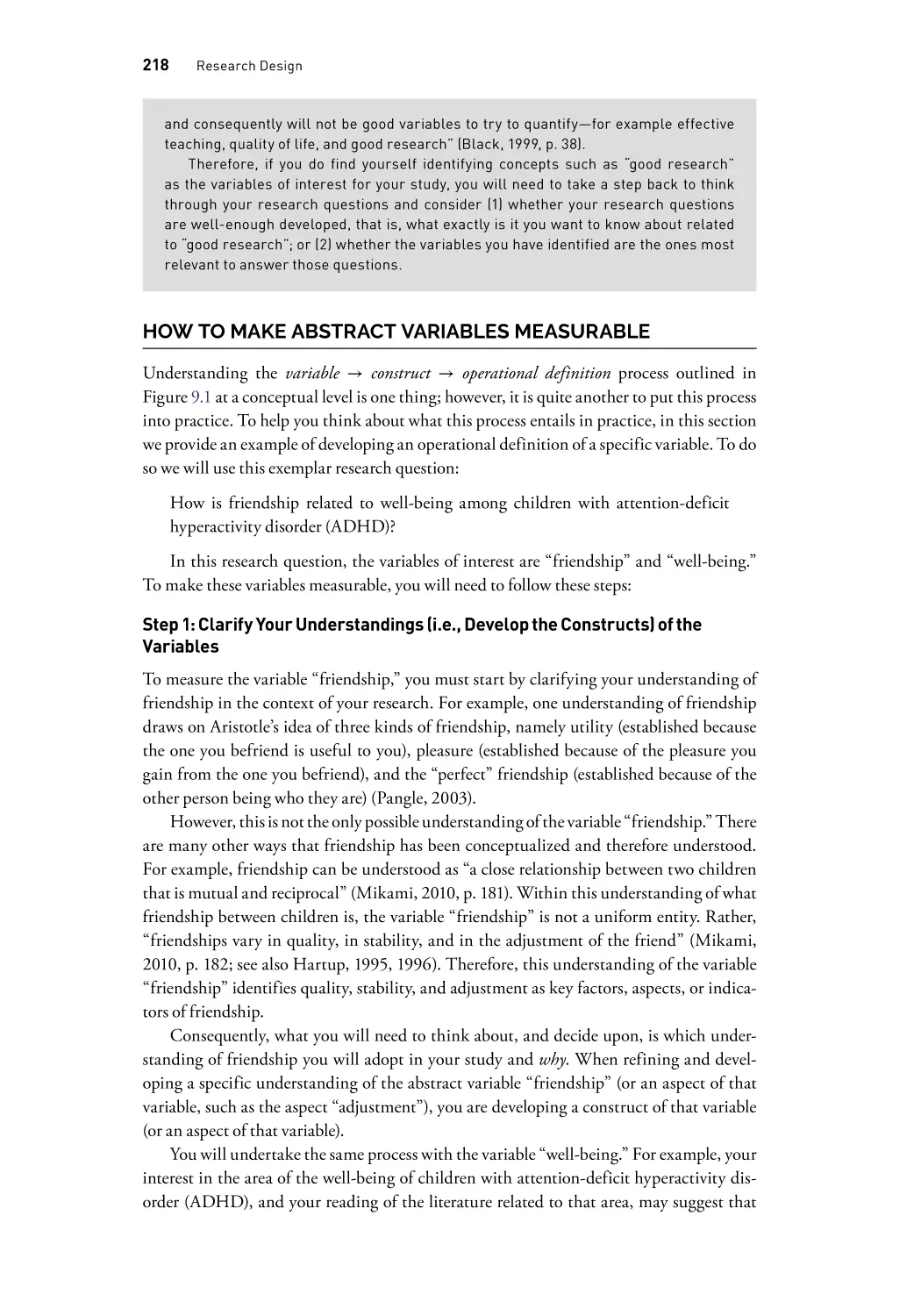 How to Make Abstract Variables Measurable
Step 1