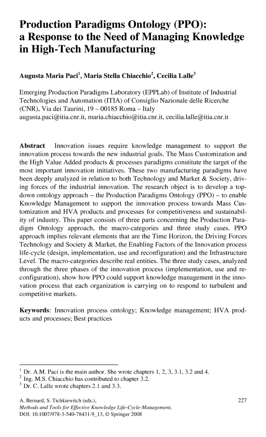 Production Paradigms Ontology (PPO)